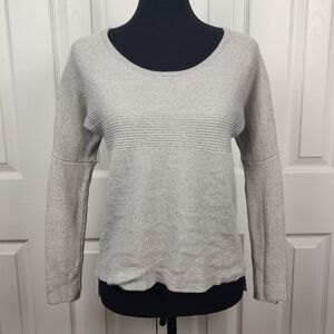 Babaton Italian Merino Wool Long Sleeve Gray Sweater Size XS
